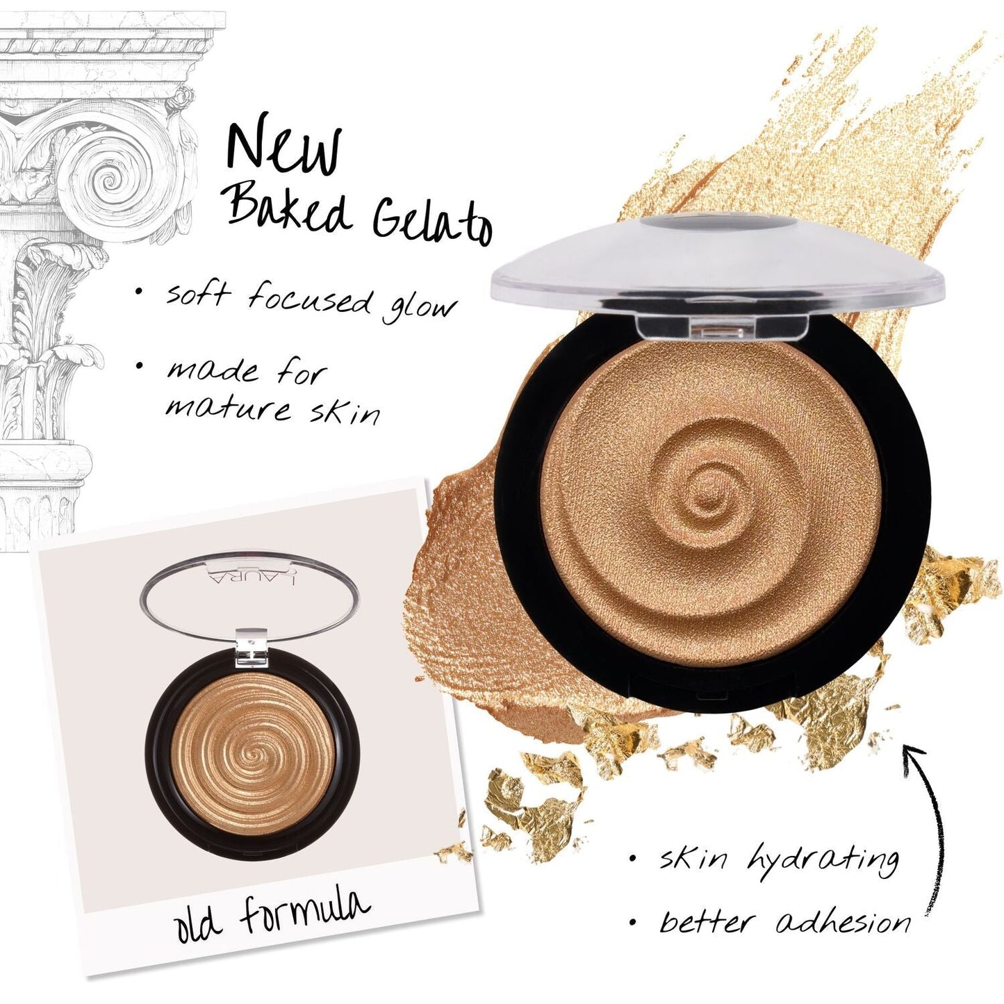 Baked Gelato Swirl Illuminator in Gilded Honey